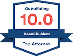 Avvo Rating badge - Naomi R. Shatz
